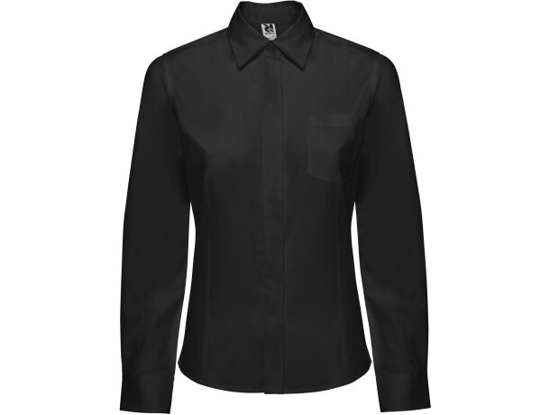 CAMISA SOFIA L/S Roly SOFIA WOMAN MANGA LARGA T/S BLANCO negro