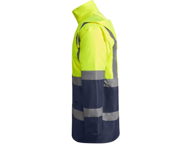 Parka MERAK Roly de alta visibilidad marino/amarillo fluor