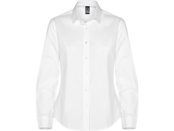 Camisa Moscú Woman Roly profesional mujer algodón popelín Negro detalle 11