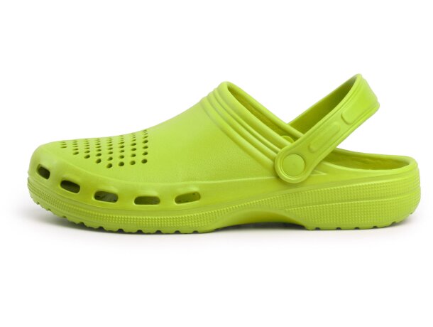 Zueco Eva Dan Roly con tira de sujeción ajustable Pistacho detalle 16