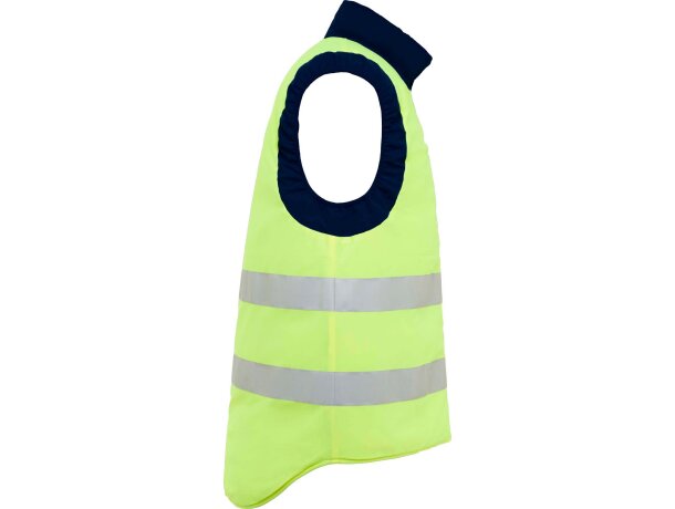 Chaleco reversible PERSEI Roly marino/amarillo fluor