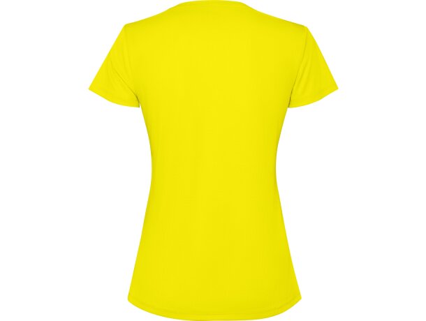 Camiseta Estoril Woman Amarillo fluor detalle 18