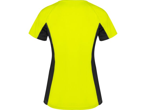 Camiseta SHANGHAI WOMAN Roly amarillo fluor/negro