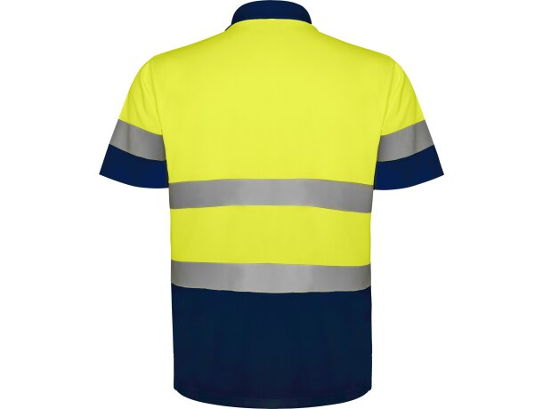 Polo POLARIS Roly de alta visibilidad marino/amarillo fluor