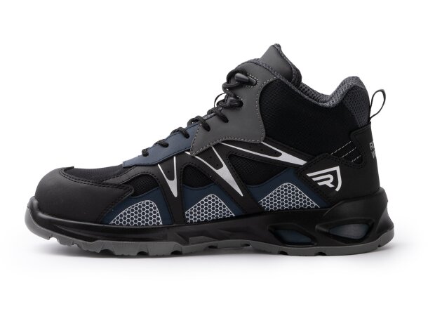 Zapato laboral Giskan Roly con certificación EN ISO 20345 Negro/marino detalle 5