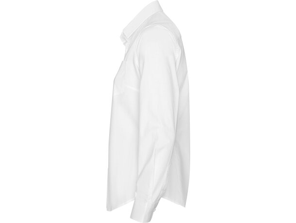 Camisa Moscú Woman Roly profesional mujer algodón popelín Blanco detalle 6