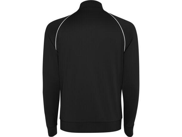 Chaqueta deportiva Valier Roly con cremallera y vivo reflectante Negro detalle 6