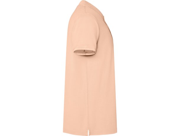 Polo Cobain de algodón piqué con efecto lavado unisex Roly Papaya claro lavado detalle 24