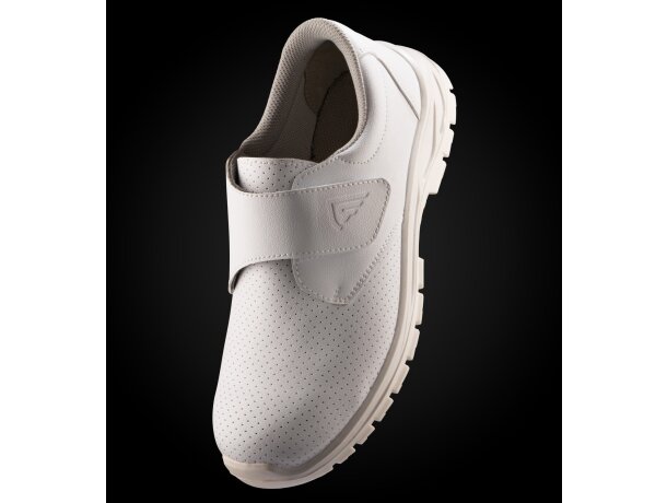 Zapato laboral Opal Roly microfibra blanco certificado CE Blanco detalle 3