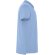 Polo Roly WOS manga corta tejido piqué stretch unisex Celeste detalle 24