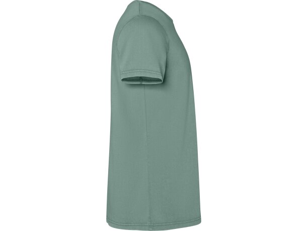 Camiseta Corgi Roly de algodón peinado 180 g para hombre Verde pato lavado detalle 28