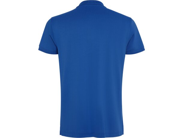 Polo Roly WOS manga corta tejido piqué stretch unisex Royal detalle 14