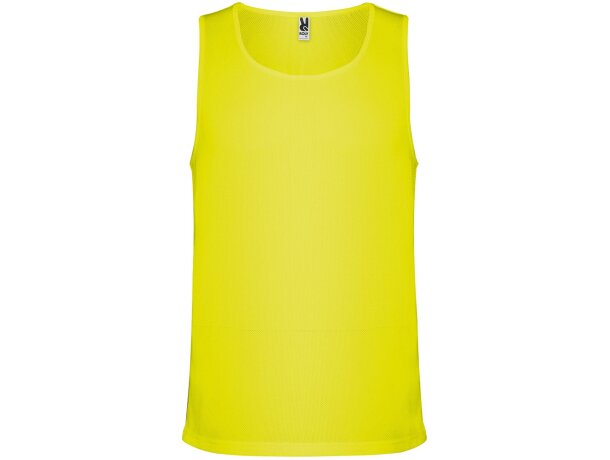 Camiseta tirantes INTERLAGOS Roly amarillo fluor