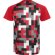 Camiseta técnica Ventor Roly poliéster interlock manga raglán Rojo detalle 26