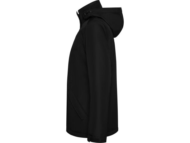 Parka mujer America Woman Roly con capucha extraíble reciclada Negro detalle 9