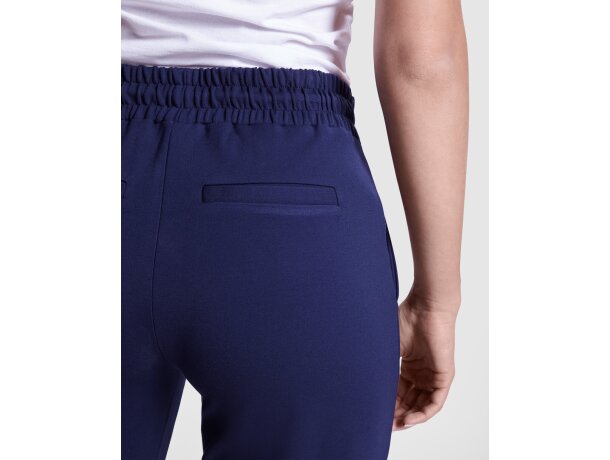 Pantalón Larisa Roly mujer viscosa elastano cintura ajustable Negro detalle 2