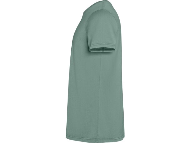 Camiseta Corgi Roly de algodón peinado 180 g para hombre Verde pato lavado detalle 27