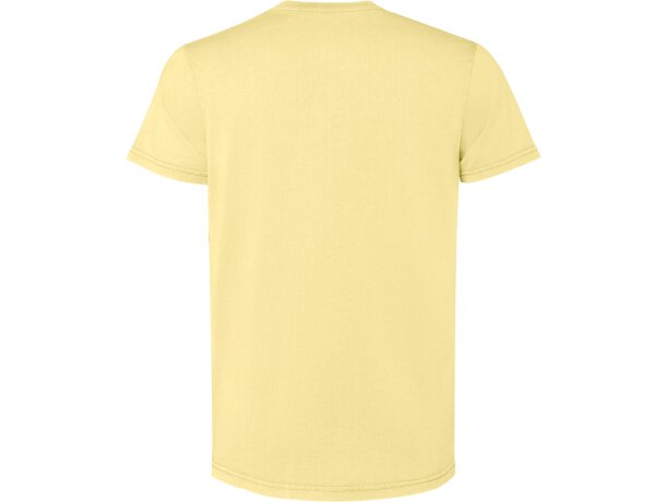 Camiseta Corgi Roly de algodón peinado 180 g para hombre Amarillo sweet lavado detalle 6