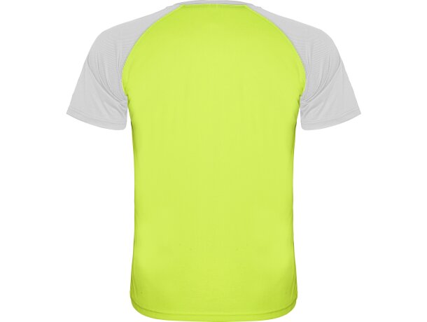 Camiseta INDIANAPOLIS Roly verde fluor/blanco