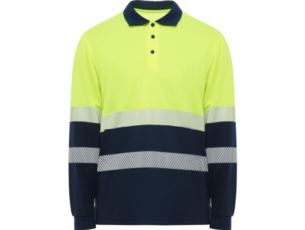 POLO Roly VEGA LS MANGA LARGA marino/amarillo fluor