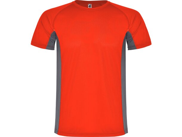 Camiseta SHANGHAI Roly rojo/plomo oscuro