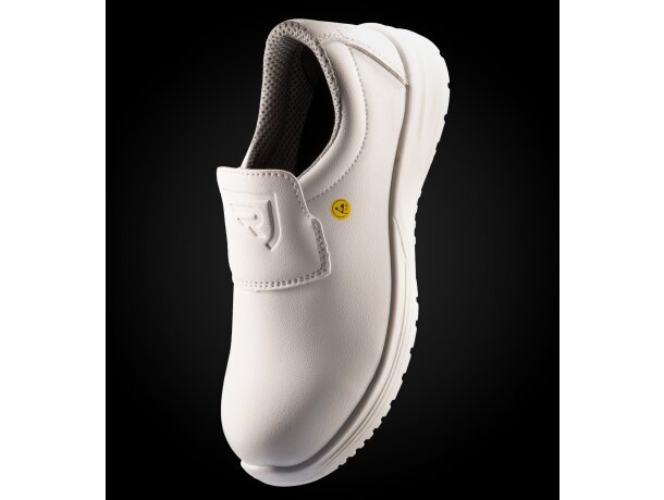Zapato laboral Salt Roly con puntera fibra de vidrio Blanco detalle 3