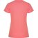 Camiseta técnica Roly Montecarlo coral fluor