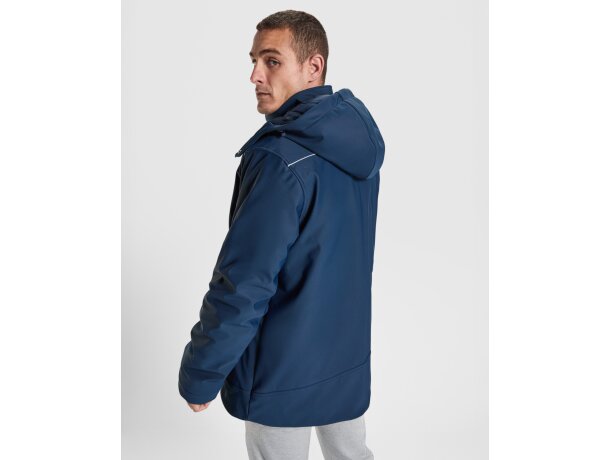 Parka técnica Emin Roly impermeable transpirable unisex Negro detalle 1