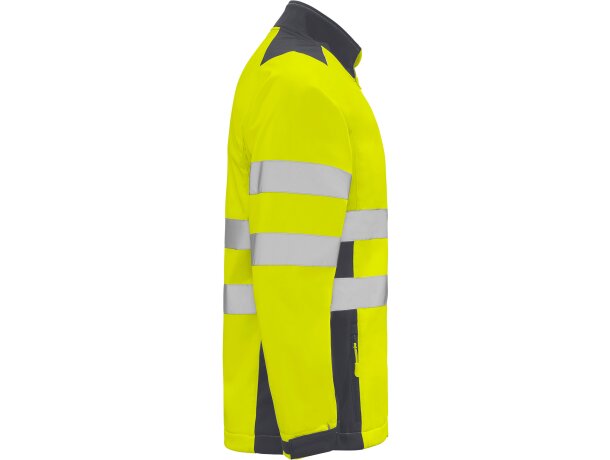 Softshell ANTARES Roly de alta visibilidad plomo/amarillo fluor