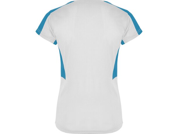 Camiseta SUZUKA Roly blanco/turquesa