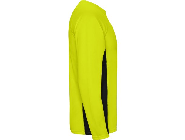 Camiseta Roly SHANGHAI T/S amarillo fluor/negro