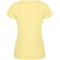 Camiseta mujer algodón peinado efecto lavado Roly Fiyi Amarillo sweet lavado detalle 6