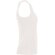 Camiseta sin mangas Dribe Roly en punto canalé stretch Blanco vintage detalle 20