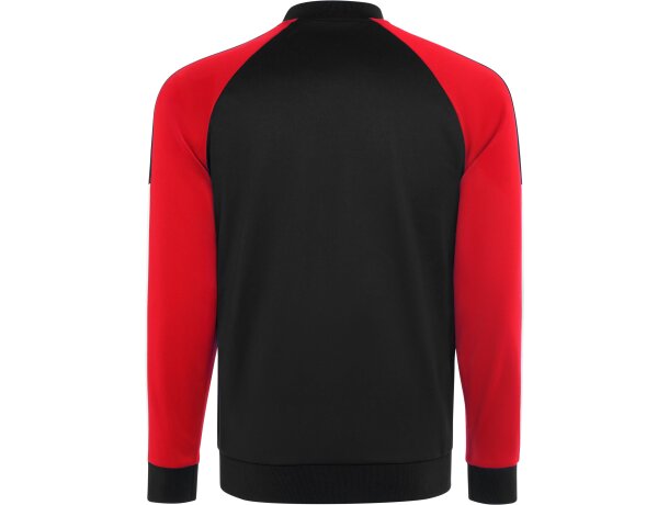 Chaqueta deportiva Gladius Roly bicolor con cremallera Rojo/negro detalle 22