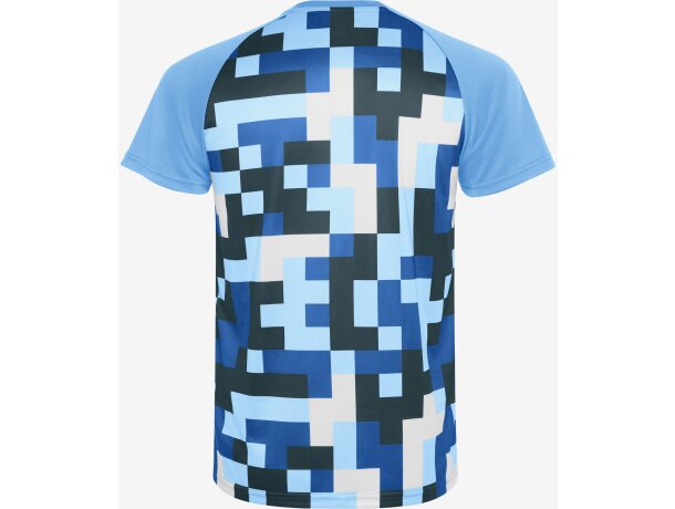 Camiseta técnica Ventor Roly poliéster interlock manga raglán Azul sweet detalle 10