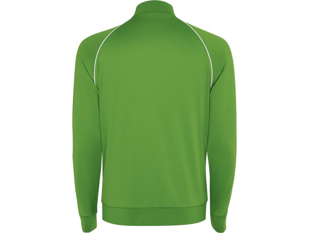 Chaqueta deportiva Valier Roly con cremallera y vivo reflectante Verde helecho detalle 26