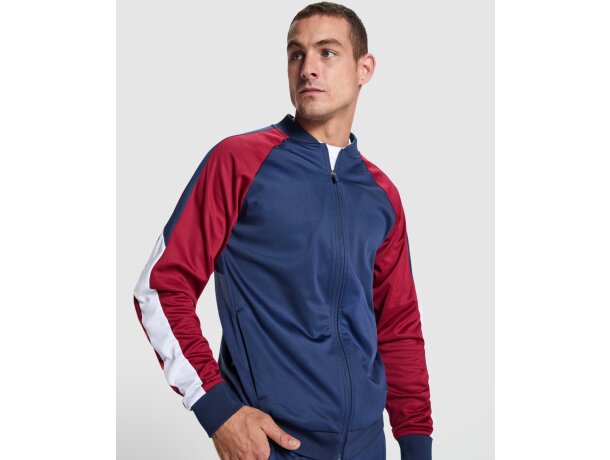 Chaqueta deportiva Gladius Roly bicolor con cremallera Royal/marino detalle 4