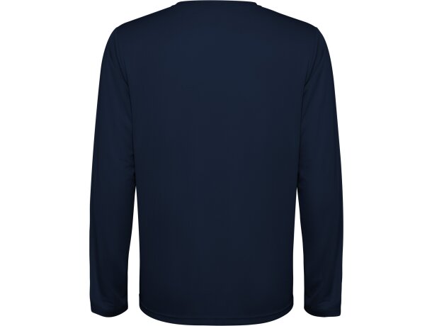 Camiseta técnica Estoril manga larga Roly poliéster reciclado Marino detalle 30