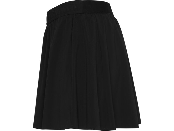 Falda deportiva Serena con tejido reciclado certificado GRS Negro detalle 7