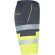 Bermuda Lada Roly alta visibilidad con bandas reflectantes Plomo/amarillo fluor detalle 7