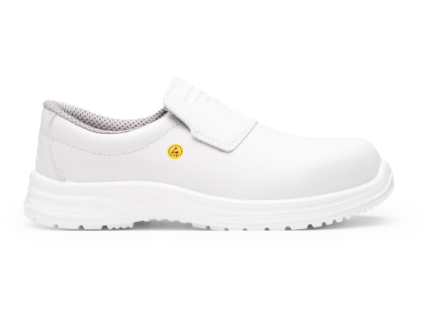 Zapato laboral Salt Roly con puntera fibra de vidrio Blanco detalle 4