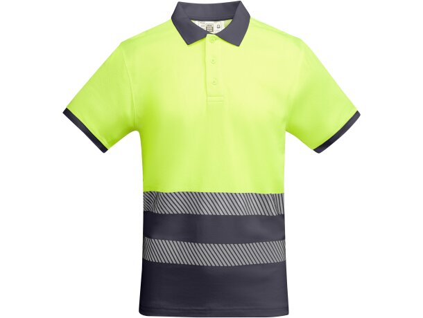 Polo ATRIO Roly de alta visibilidad plomo/amarillo fluor