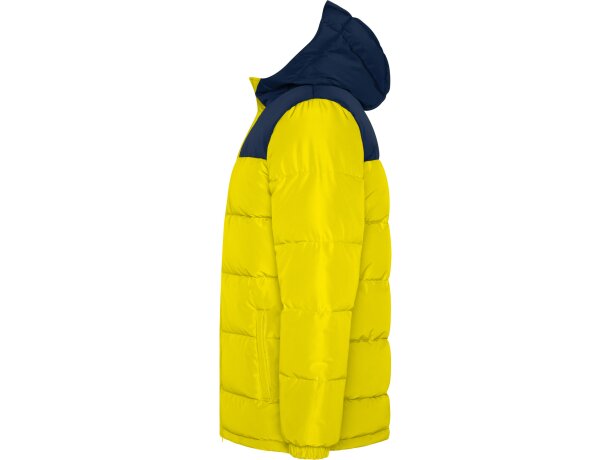 Parka acolchada Tallin Roly repelente al agua con capucha Amarillo/marino detalle 6