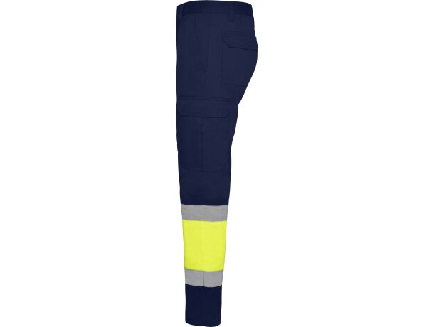 Pantalon invierno SOAN Roly de alta visibilidad marino/amarillo fluor