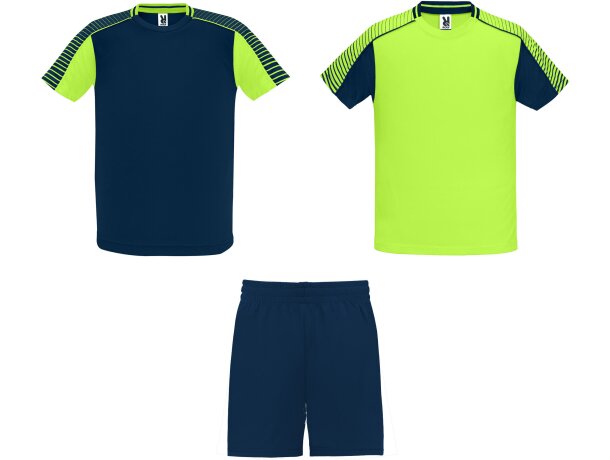 Conjunto deportivo JUVE Roly verde fluor/marino