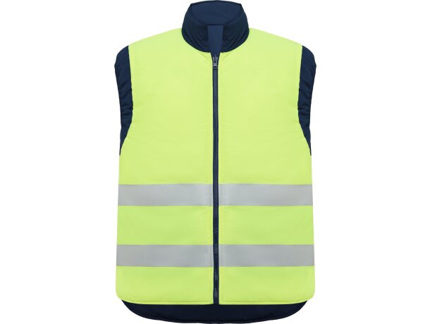 Chaleco reversible PERSEI Roly marino/amarillo fluor