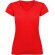 Camiseta de mujer VICTORIA con cuello V Roly rojo