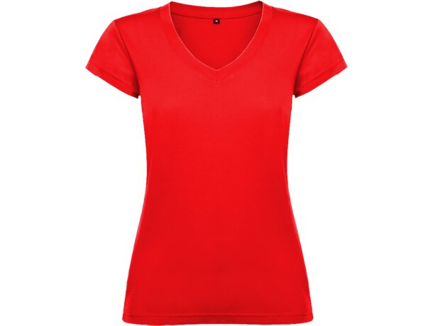 Camisetas personalizadas baratas  Roly Victoria de algodón 155 g rojo