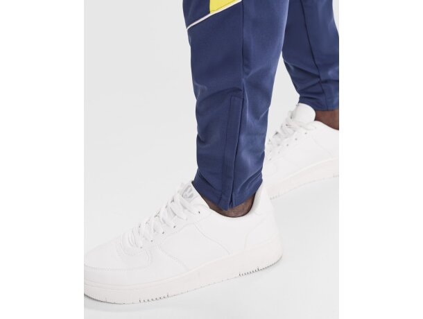 Chándal Evans Roly con cuello alto y laterales a contraste Negro/lima detalle 3