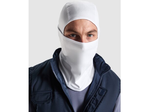Balaclava Darak Roly de poliéster transpirable multiusos Blanco detalle 4
